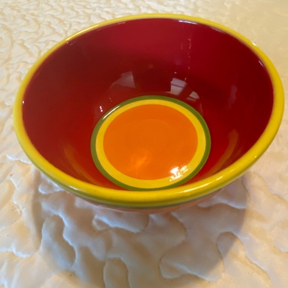 Dansk Caribe Aruba orange china 61/4 inch soup/cereal bowl [1] - Picture 2 of 7